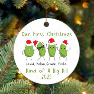 First Christmas Funny Pickle Ornament First Christmas Funny Pickle Ornament