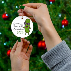 Funny Pickle Christmas Cooler Than A Cucumber Ornament Funny Pickle Christmas Cooler Than A Cucumber Ornament