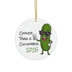 Funny Pickle Christmas Cooler Than A Cucumber Ornament Funny Pickle Christmas Cooler Than A Cucumber Ornament