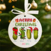 Personalized Pickle Family Christmas Ornament