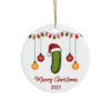 Pickle Christmas Tree, Merry Christmas Ornament