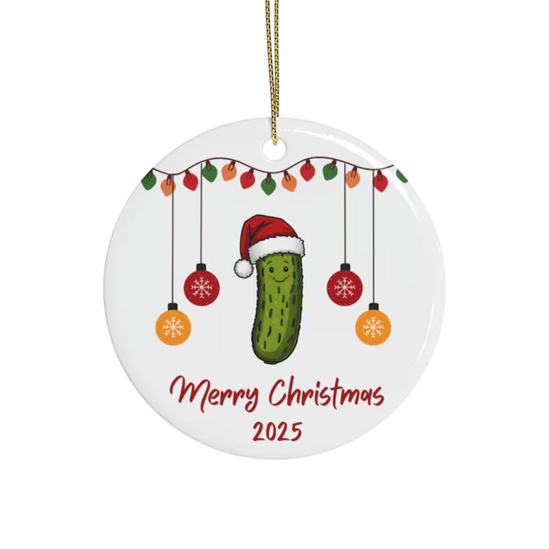 Pickle Christmas Tree, Merry Christmas Ornament Pickle Christmas Tree, Merry Christmas Ornament