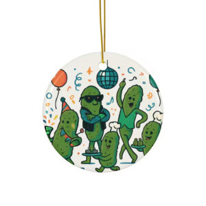 Pickle Party Christmas, Funny Dancing Pickles Ornament Pickle Party Christmas, Funny Dancing Pickles Ornament