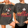 Disney Mickey Vampire Minnie Witch Couple Halloween Comfort Colors Tee
