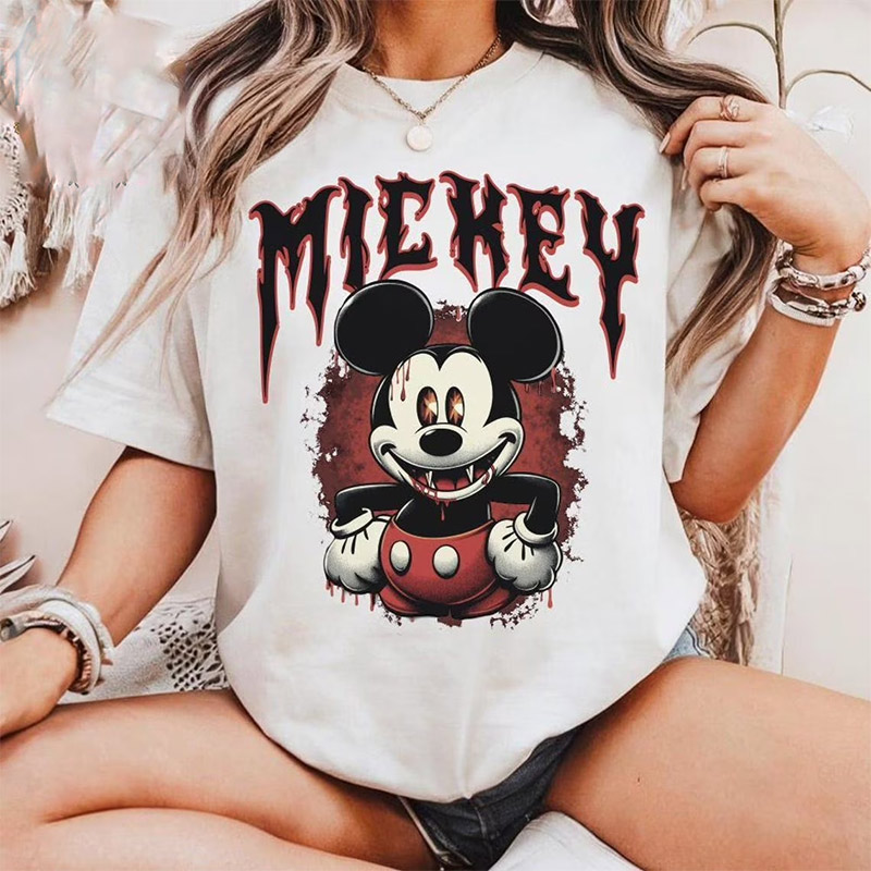 Metal Mickey Mouse Skeleton Vampire T-Shirt Metal Mickey Mouse Skeleton Vampire T-Shirt