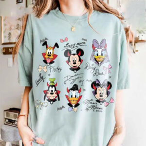 Disney Mickey and Friends Halloween Vampire Comfort Colors Tee 2