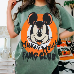 Mickey Vampire Fang Club Disney Disney Halloween Comfort Colors Tee 1