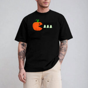 Ghost Eating Pumpkin Cool Spooky Halloween T-shirt Ghost Eating Pumpkin Cool Spooky Halloween T-shirt