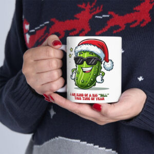 Dill Pickle Santa Christmas Mug 1