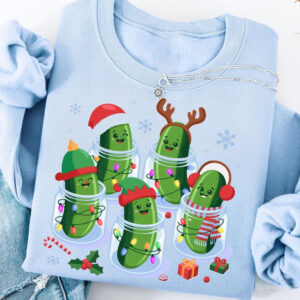 Funny Christmas Pickle Holiday Cucumber Comfort Colors Tee Funny Christmas Pickle Holiday Cucumber Comfort Colors Tee