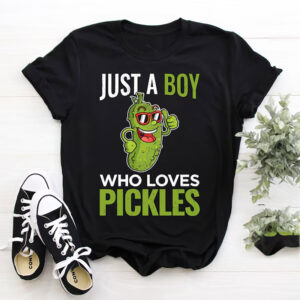 Just A Boy Who Loves Pickles Christmas Costume Shirt 2