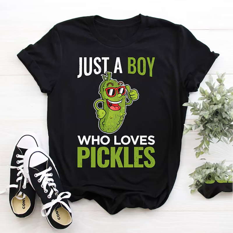 Just A Boy Who Loves Pickles Christmas Costume Shirt Just A Boy Who Loves Pickles Christmas Costume Shirt