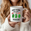 Just A Girl Who Loves Pickles Christmas Mug