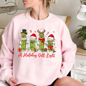 Pickle Christmas A Holiday Dill Light Comfort Colors Tee 1