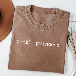 Pickle Princess Funny Snack Lover Comfort Colors Tee 2