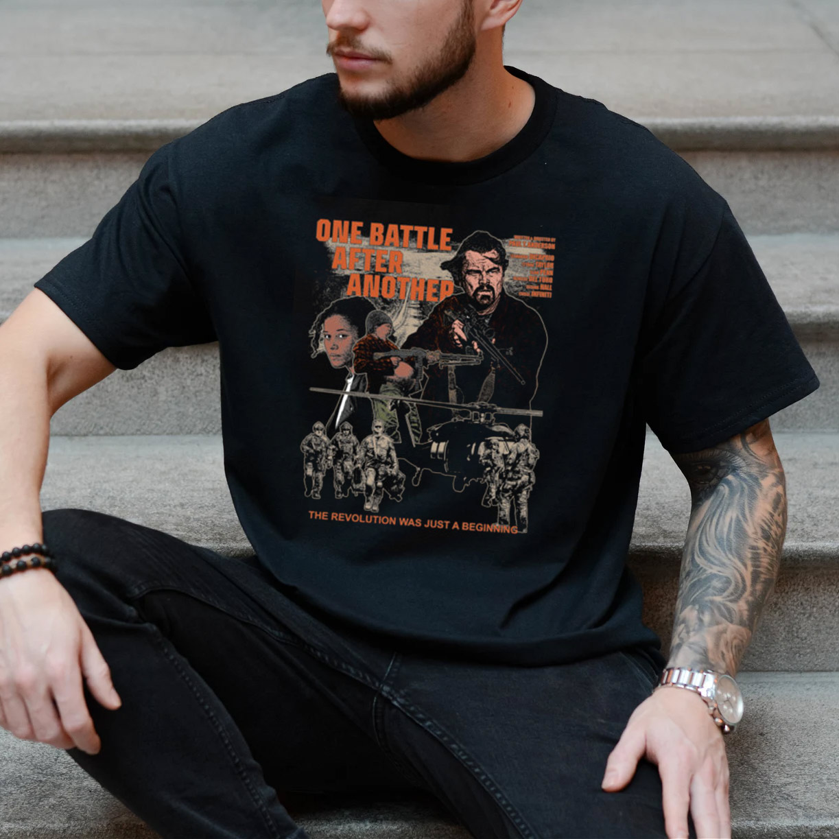 One Battle After Another Movie T-shirt One Battle After Another Movie T-shirt
