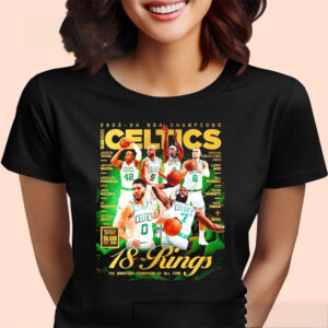 Boston Celtics 18 Rings the greatest franchise os all time Shirt 1