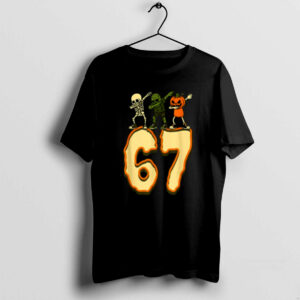 Numbers Six Seven Halloween Skeleton Shirt 2