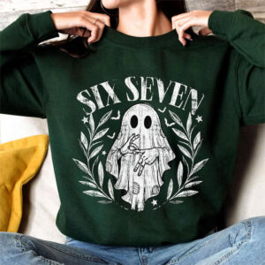 Six Seven Halloween Funny Number Meme Tee Six Seven Halloween Funny Number Meme Tee
