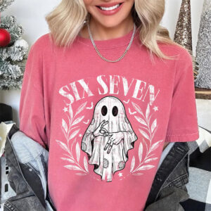 Six Seven Halloween Funny Number Meme Tee Six Seven Halloween Funny Number Meme Tee