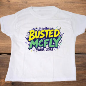 Busted vs McFly Tour 2025 Concert Fan Shirt 2