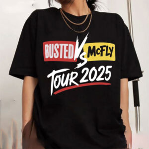 Busted vs McFly Tour music 2025 Shirt 2