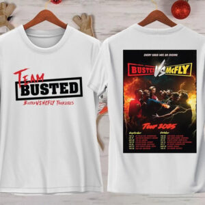 Team Busted Concert, Busted Vs McFly Party 2-sided T-shirt