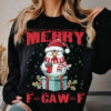 Santa Chicken, Merry Christmas F-Caw-F Chicken Shirt