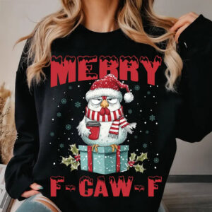 Santa Chicken, Merry Christmas F-Caw-F Chicken Shirt Santa Chicken, Merry Christmas F-Caw-F Chicken Shirt