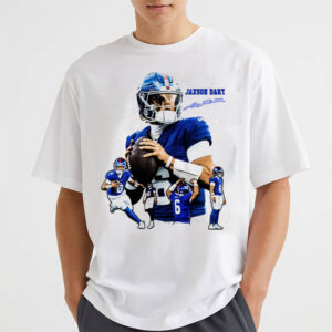 New York Giants Jaxson Dart The Arrival Tee New York Giants Jaxson Dart The Arrival Tee