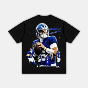 New York Giants Jaxson Dart The Arrival Tee New York Giants Jaxson Dart The Arrival Tee