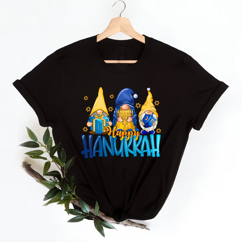 Happy Hanukkah Jewish Saying Shirt Happy Hanukkah Jewish Saying Shirt