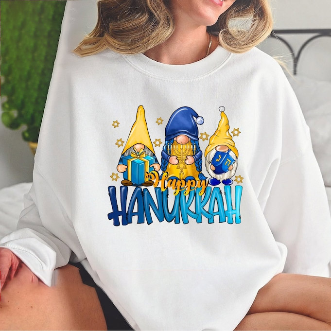 Happy Hanukkah Jewish Saying Shirt Happy Hanukkah Jewish Saying Shirt
