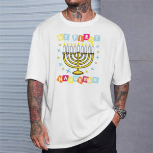 My First Hanukkah, Newborn Hanukkah Shirt My First Hanukkah, Newborn Hanukkah Shirt