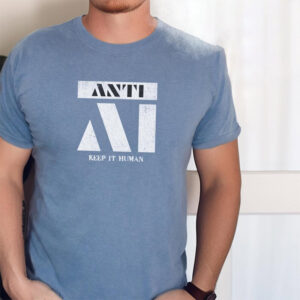 Anti-AI Keep It Human Comfort Colors Tee Anti-AI Keep It Human Comfort Colors Tee