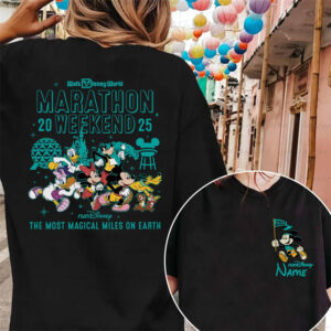 Customized Mickey Co Marathon Weekend 2-sided Shirt Customized Mickey Co Marathon Weekend 2-sided Shirt