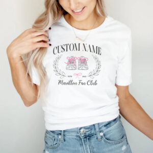 Personalized Marathon Support Marathon Cheering T-shirt Personalized Marathon Support Marathon Cheering T-shirt