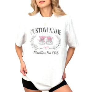 Personalized Marathon Support Marathon Cheering T shirt 1