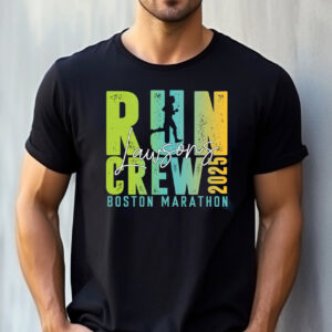 Personalized Name And Race Running Crew Boston Marathon T-shirt Personalized Name And Race Running Crew Boston Marathon T-shirt