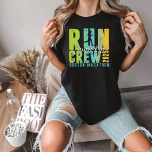 Personalized Name and Race Running Crew Boston Marathon T shirt 2