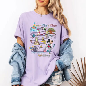 Run Disney Every Mile Is Magic, Running Race Day Comfort Colors Tee 2