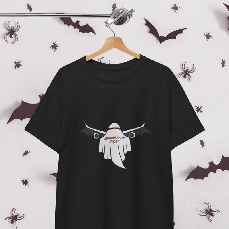 Spooky Ghost Booing 737 Halloween Pilot Shirt Spooky Ghost Booing 737 Halloween Pilot Shirt