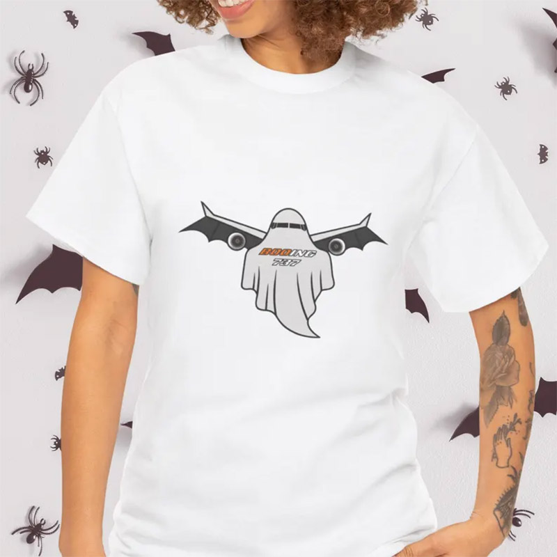 Spooky Ghost Booing 737 Halloween Pilot Shirt Spooky Ghost Booing 737 Halloween Pilot Shirt