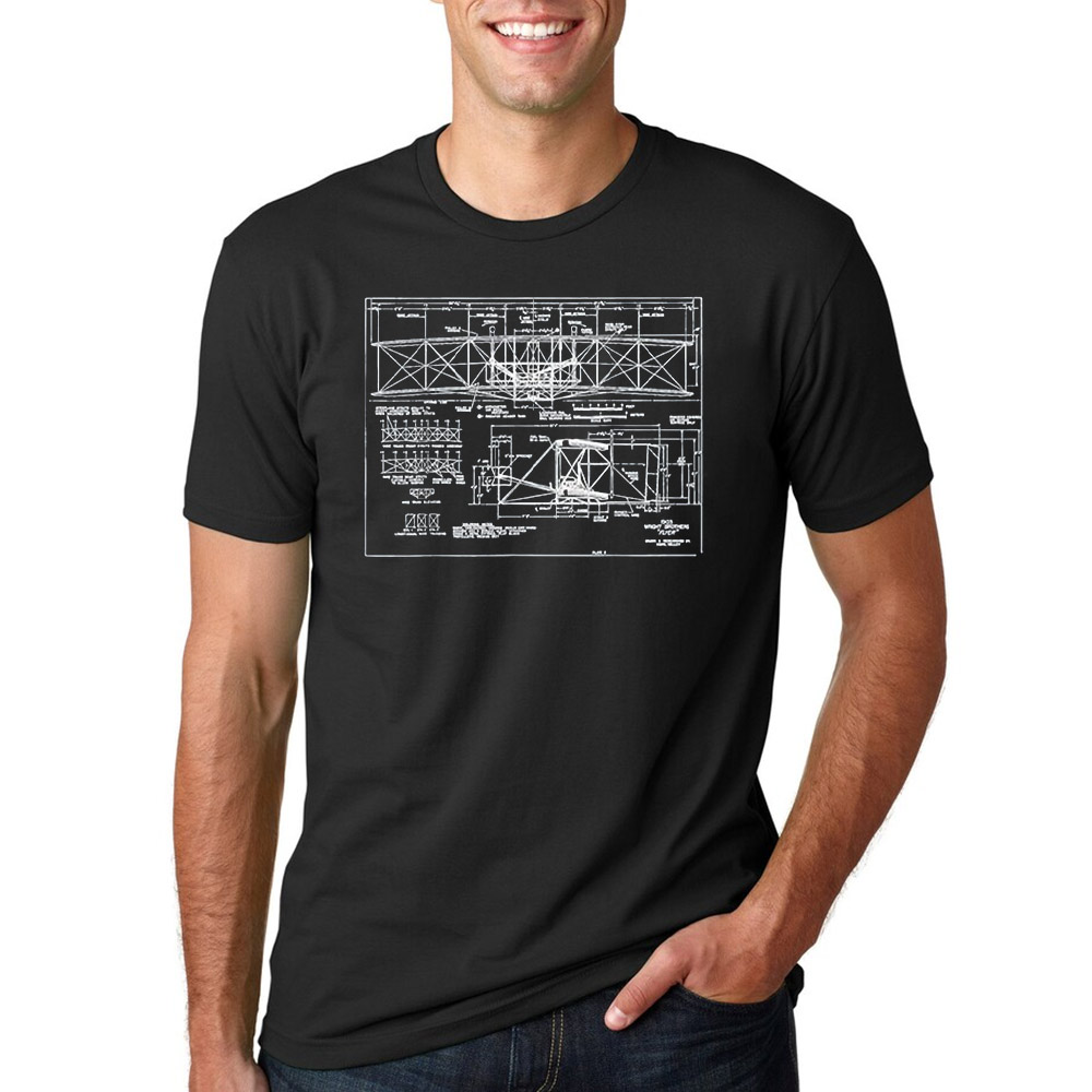 Wright Flyer, Wright Brothers Airplane Blueprint Shirt Wright Flyer, Wright Brothers Airplane Blueprint Shirt