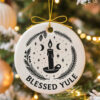 Blessed Yule Happy Winter Solstice Ornament