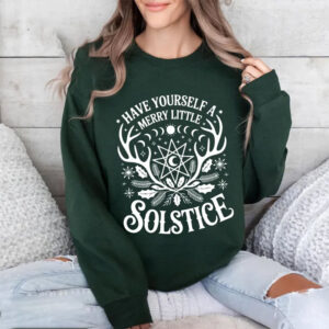 Have Yourself A Merry Little Solstice Witchy Yule Comfort Colors Tee