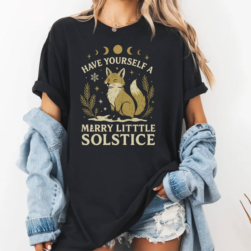Winter Solstice Have Yourself A Merry Little Solstice Comfort Colors Tee Winter Solstice Have Yourself A Merry Little Solstice Comfort Colors Tee