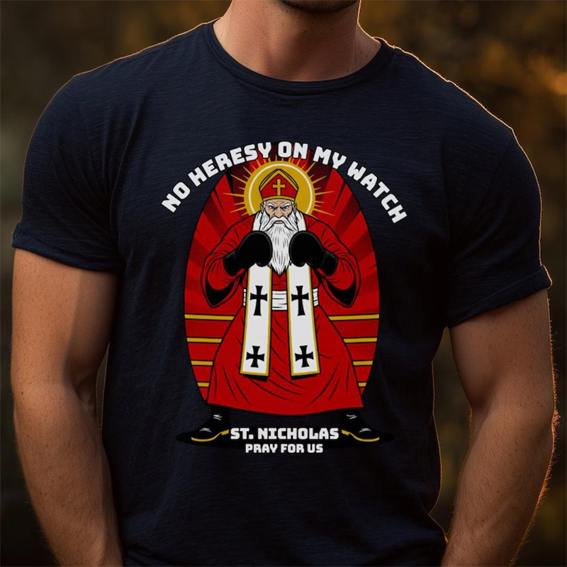 Saint Nicholas Of Myra Funny Catholic Shirt Saint Nicholas Of Myra Funny Catholic Shirt