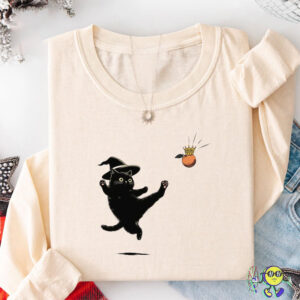 No Kings in America Protest Black Cat Comfort Colors Tee 2