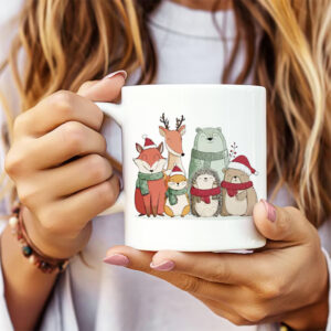 Christmas Forest Animals Winter Woodland Coffee Mug